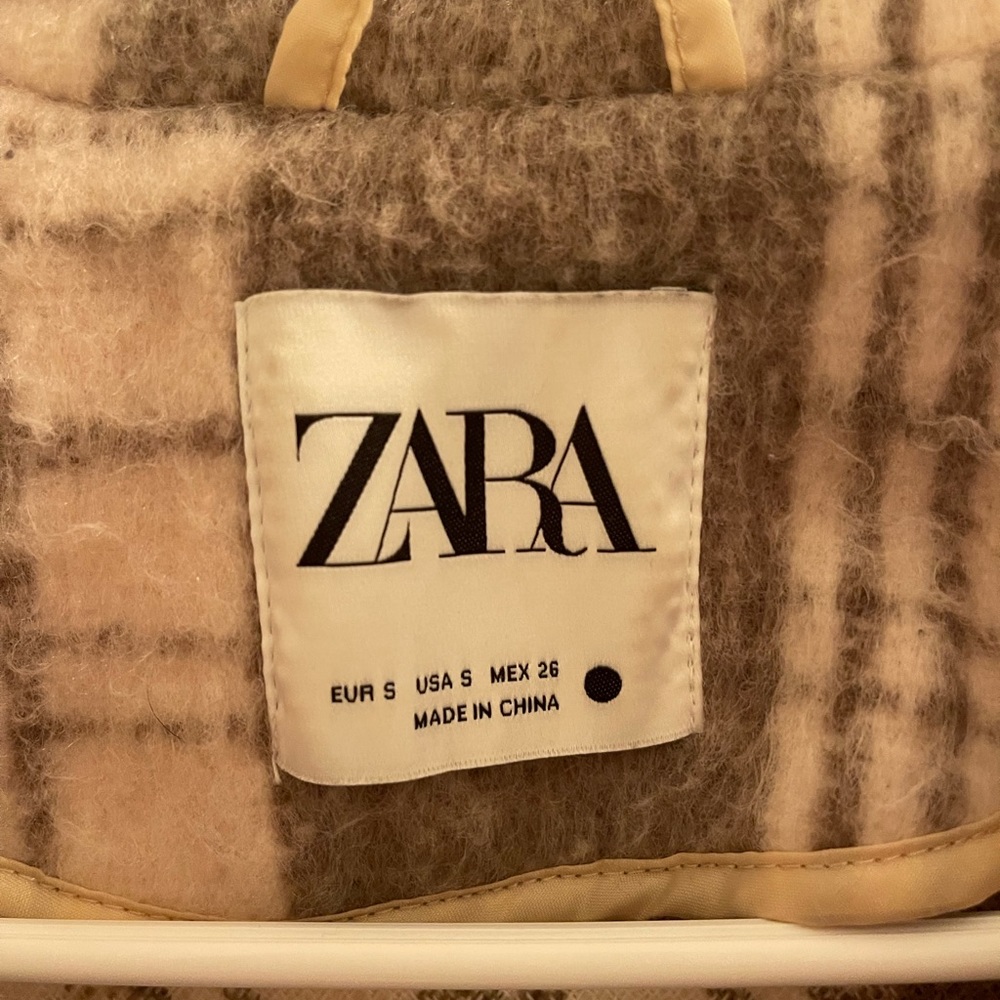 Zara shacket tan and brown - Picture 2 of 3